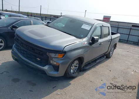 2023 Chevrolet Silverado 1500 4Wd Short Bed Wt из США, поврежденный, VIN 3GCUDAEDXPG360972